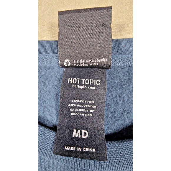 Her Universe Spirited Away Haku Embroidered Sweatshirt Blue Medium NWOT - Picture 14 of 16